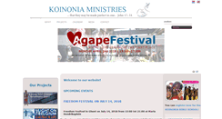 Desktop Screenshot of koinonia.be